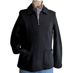 Herman Geist Vintage Wool Zippered Jacket Size Medium